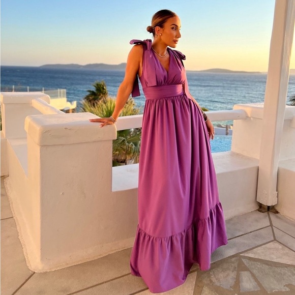 by egreis Dresses & Skirts - By Egreis purple maxi dress sz L